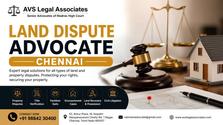 Land Dispute Advocate Chennai