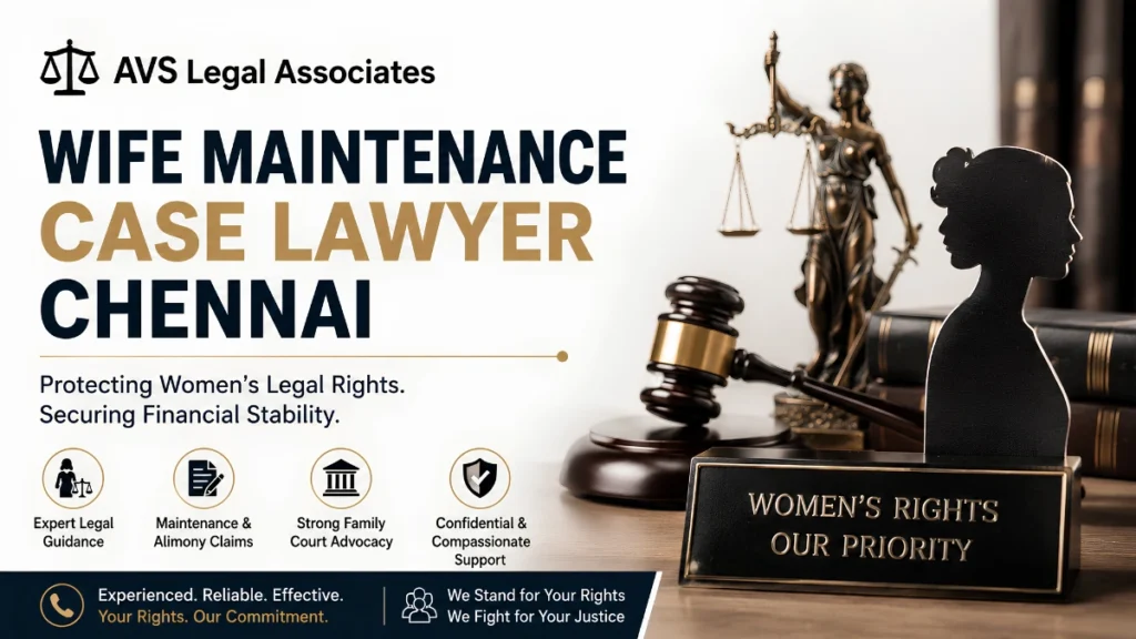 Wife Maintenance Case Lawyer Chennai