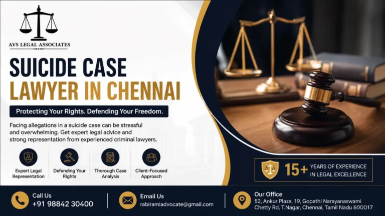 Suicide Case Lawyer in Chennai