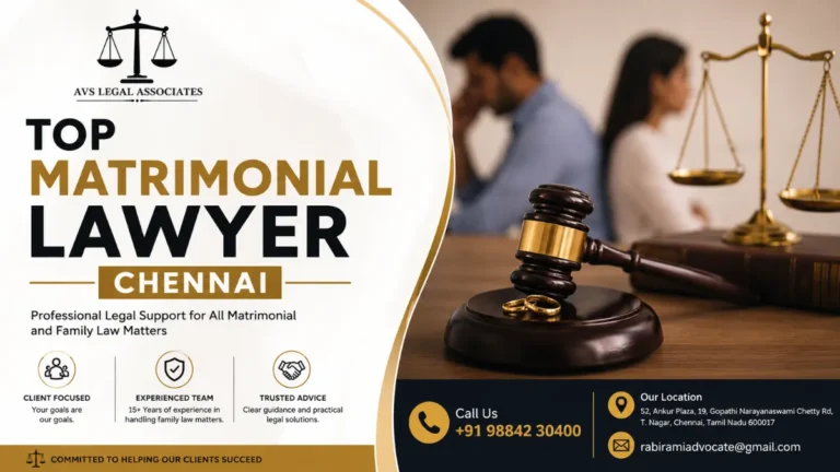 Top Matrimonial Lawyer Chennai