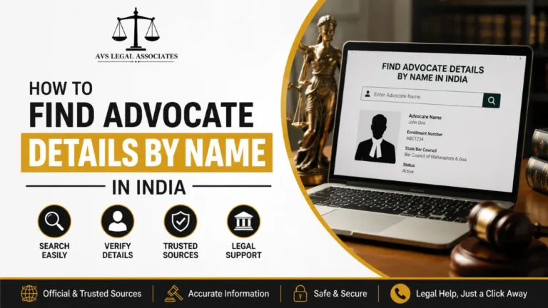 How to Find Advocate Details by Name in India